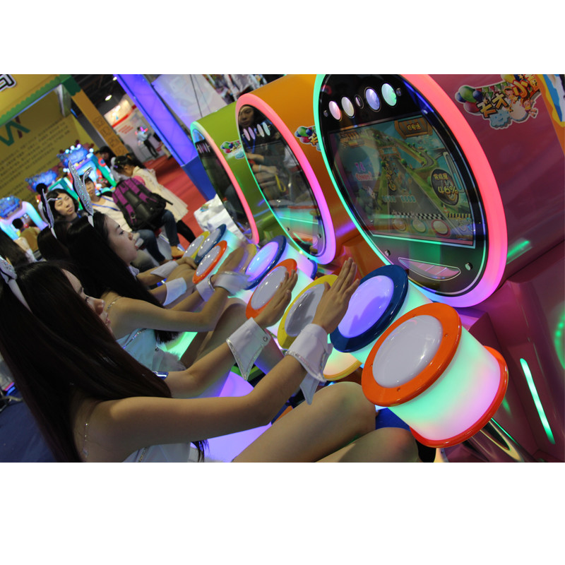 HD Screen Genius Drum Coin Operated Music Machine For Amusement Park