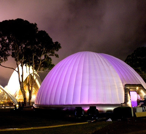 UV - Resistance Lighting Dome Party Inflatable Tent For Stage Cover 30m
