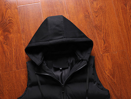 Luxury Custom High Quality Sleeveless Detachable Hat Cargo Mens Wear Outdoor Winter Utility Vest Waistcoat
