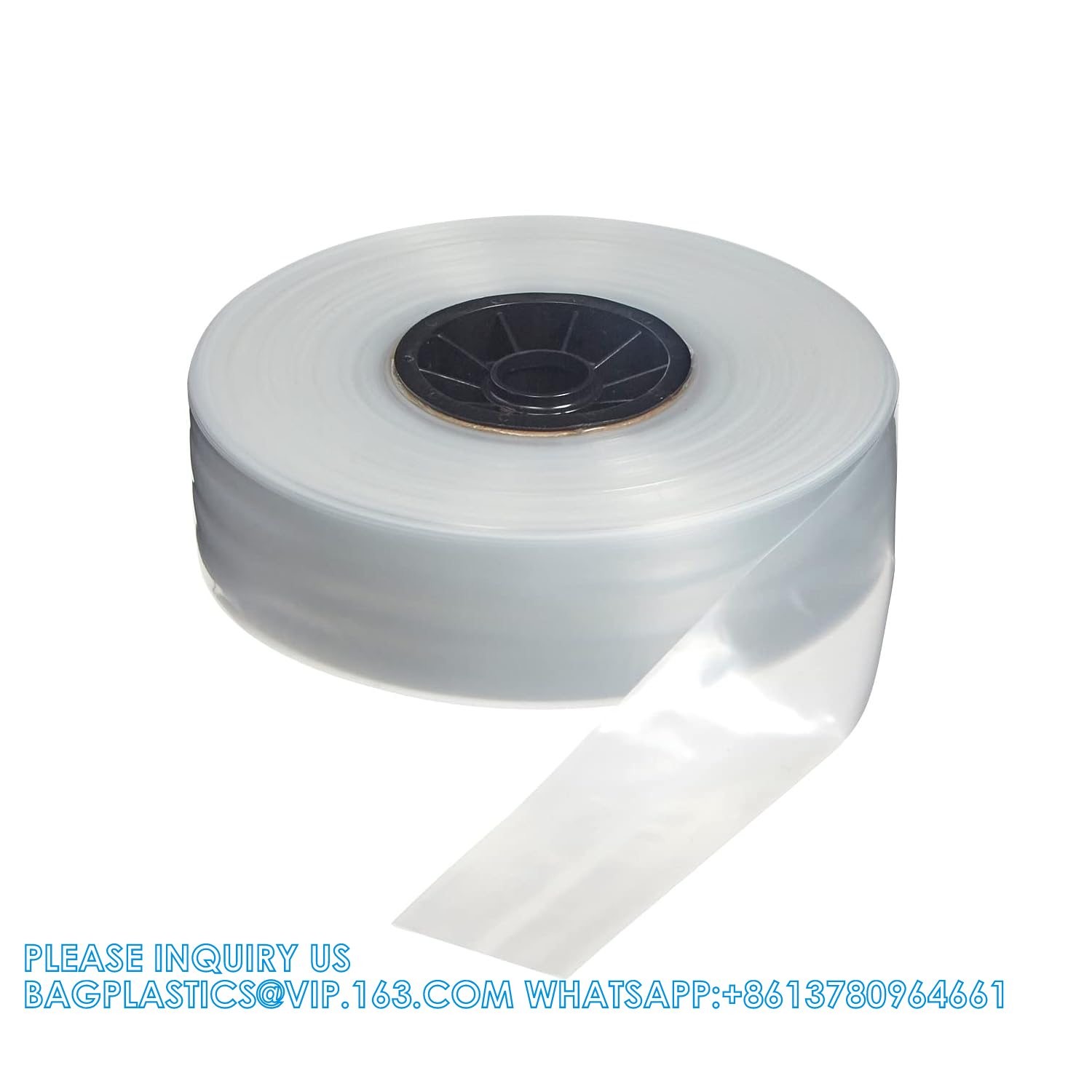 LDPE Poly Tubing, Mini Roll, 2" W X 1000' L, 2 Mil Clear Plastic Poly Tubing Roll, FDA USDA Compliant Food Safe