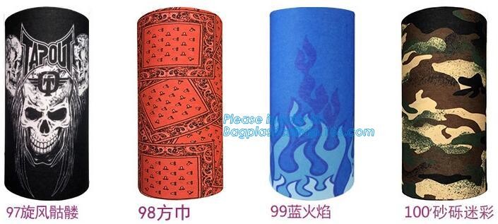 multi choice women head scarf printed colorful face mask custom logo/size bandana,Sport Strapping Seamless Custom Gaiter Whi