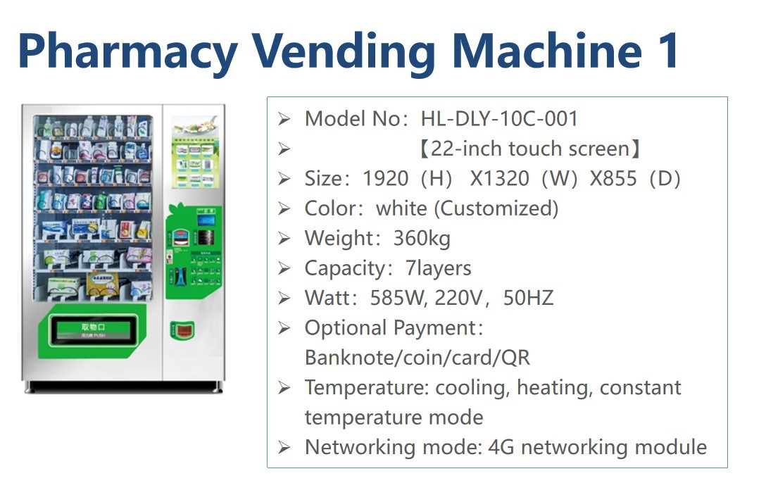 24h Self Service Pills Vending Machine Pharmacy Vending Machine Automatic