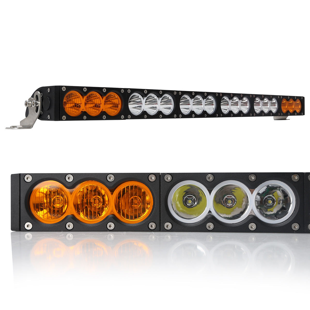 H Style 180W White to Yellow Color 18pcs 10W CREE LED LIGHT BAR 6000K 10-30V Combo Beam,Flood Beam, Spot beam
