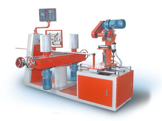 Diameter 30-100mm Spiral Paper Tube Winding Machine Single Round Knife Cutting