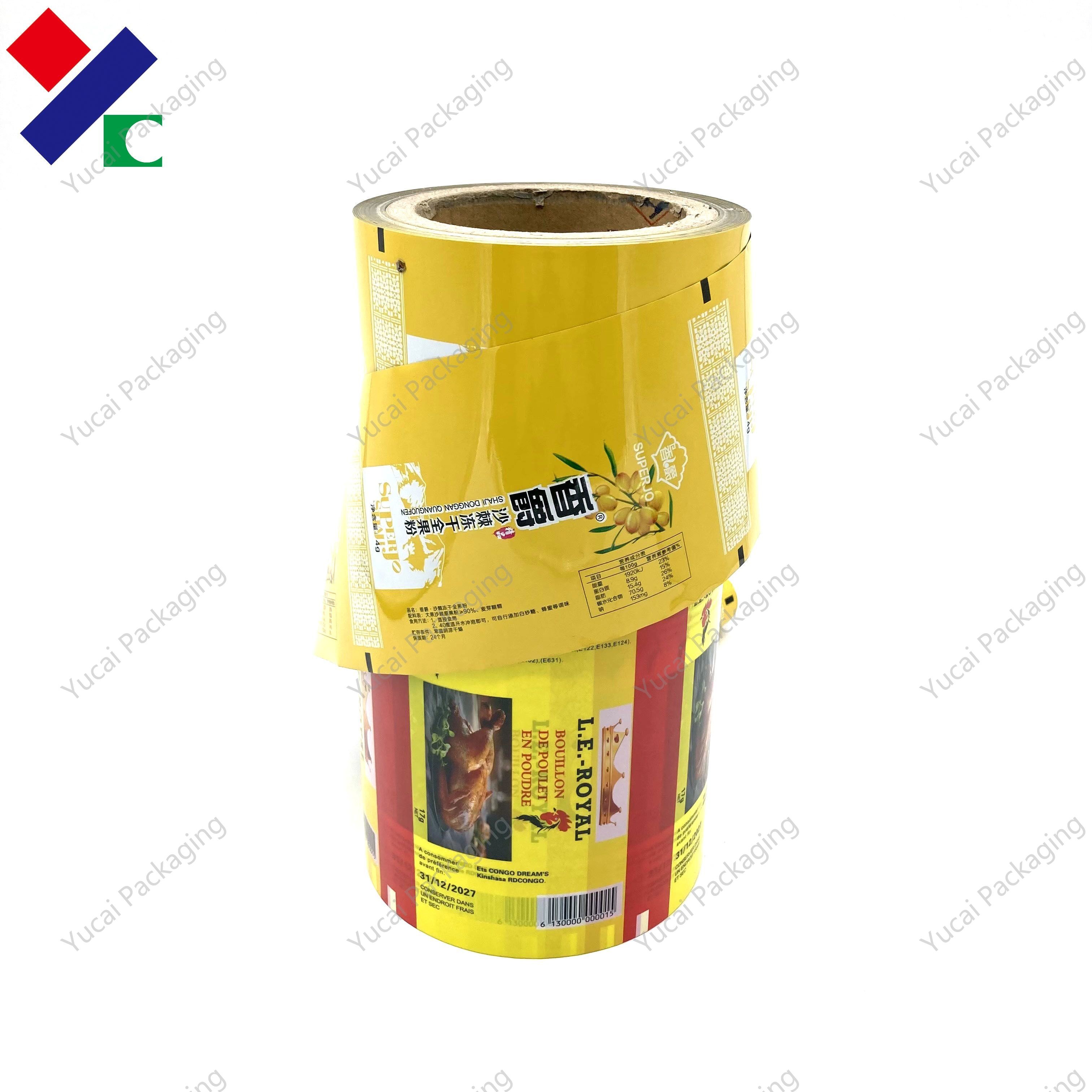 Plastic Color Printed Frozen Food Packaging Film Roll 1000m Length