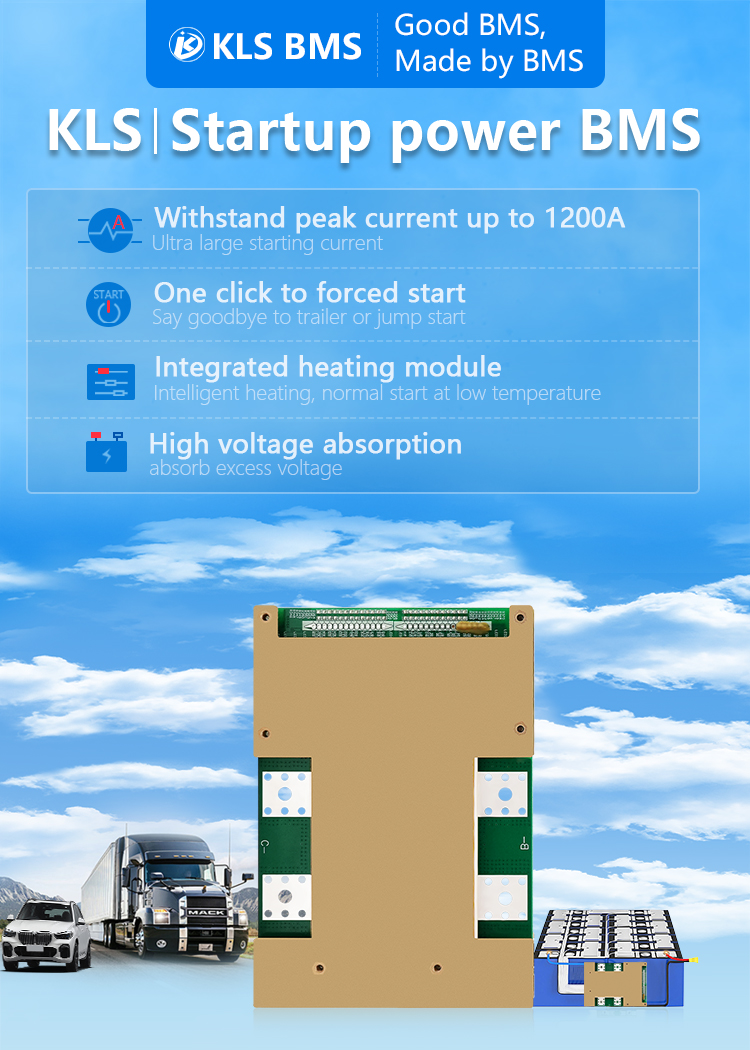 7s-16s Energy Storage BMS With 1200A Peak Current For Electric Motor RV / Forklift