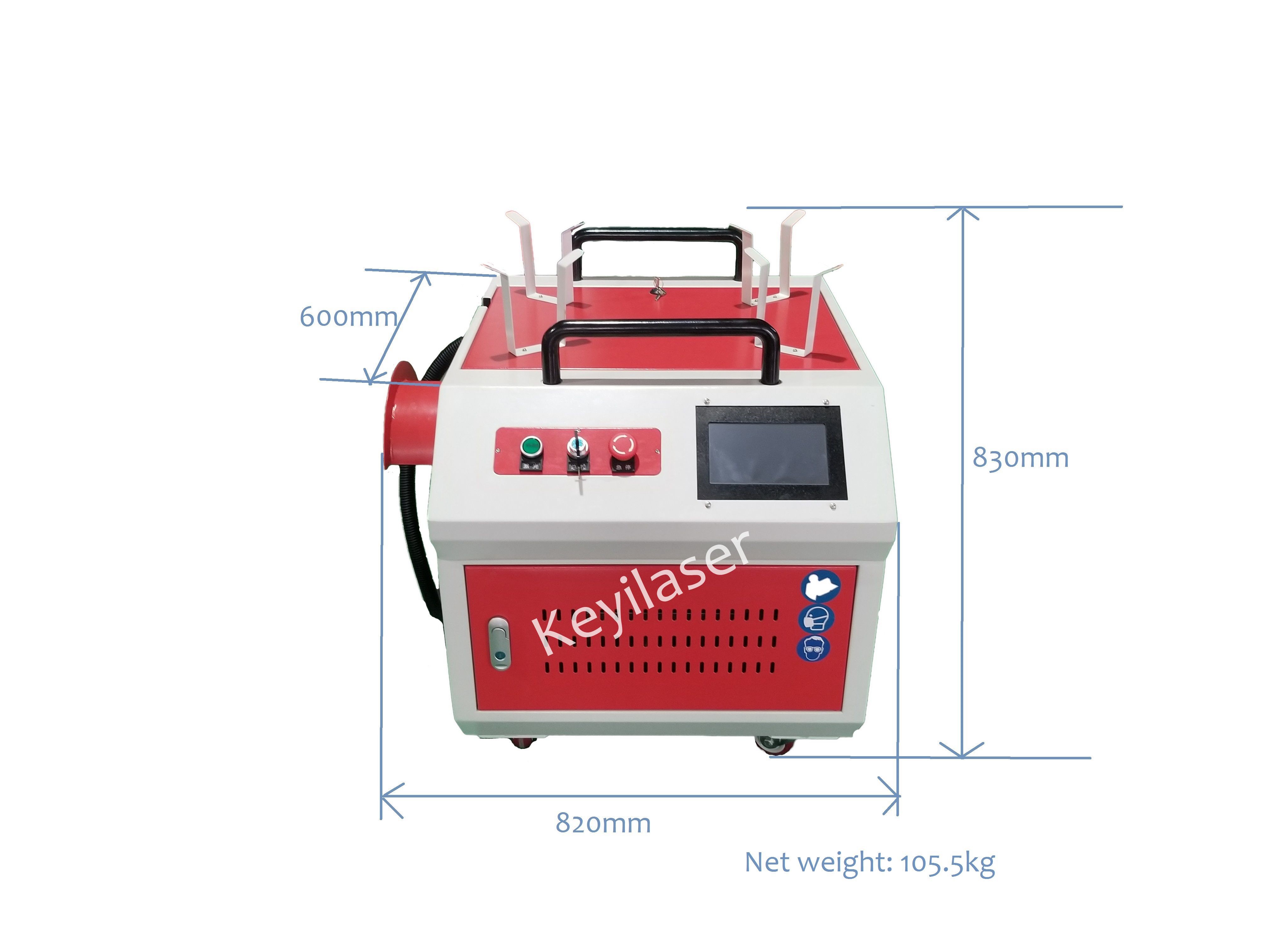 200W Raycus Stainless Steel Laser Rust Removal Machine 2 Years Warranty