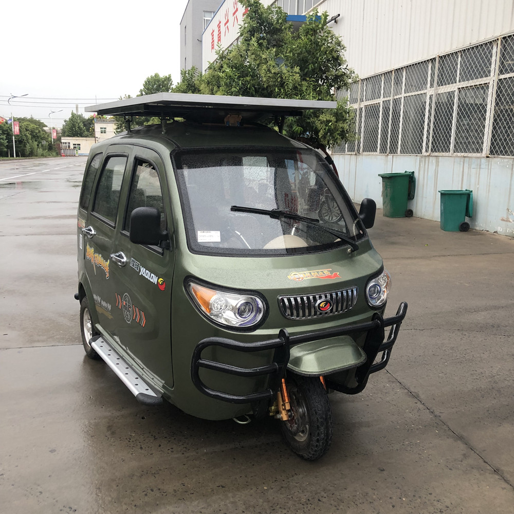Mini Solar 400kgs Electric Passenger Tricycle