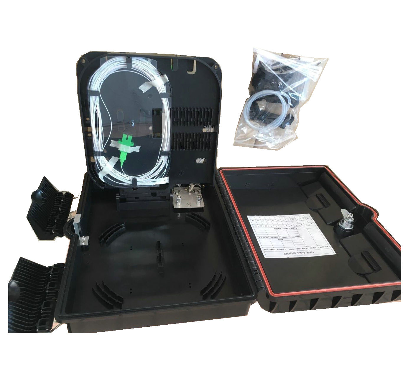 Wall Mount ABS 16cores FTTH Fiber Optic Terminal Box IP65