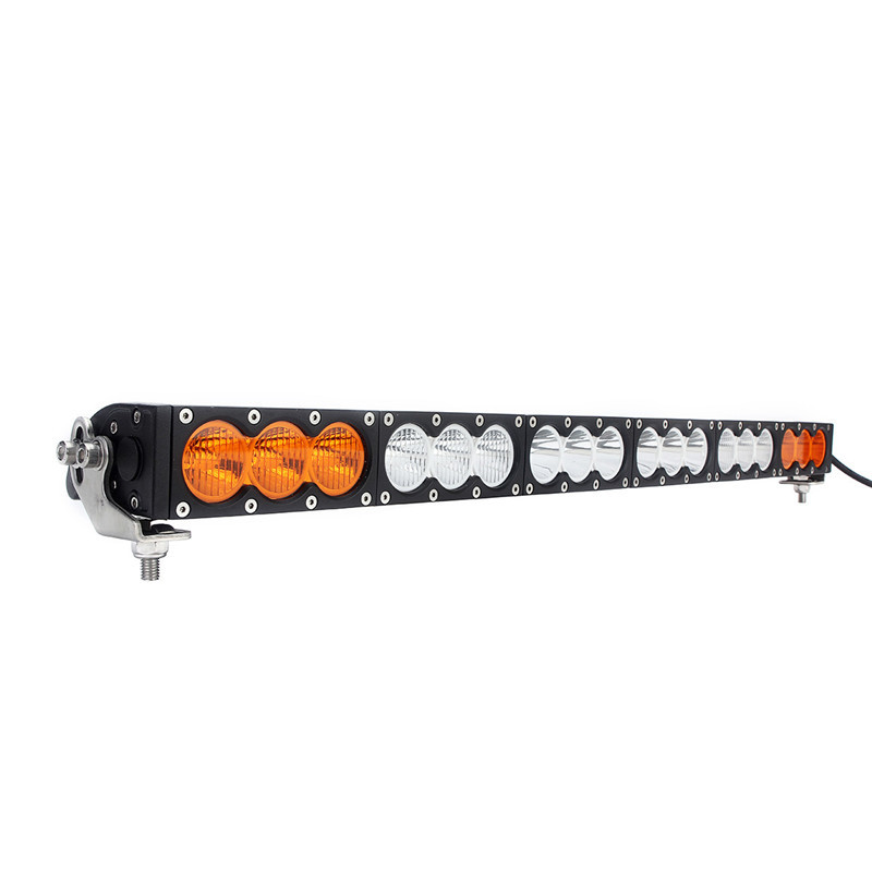 Factory hotsales Cree single row Led light bar with amber and white DHCB-L180SDC