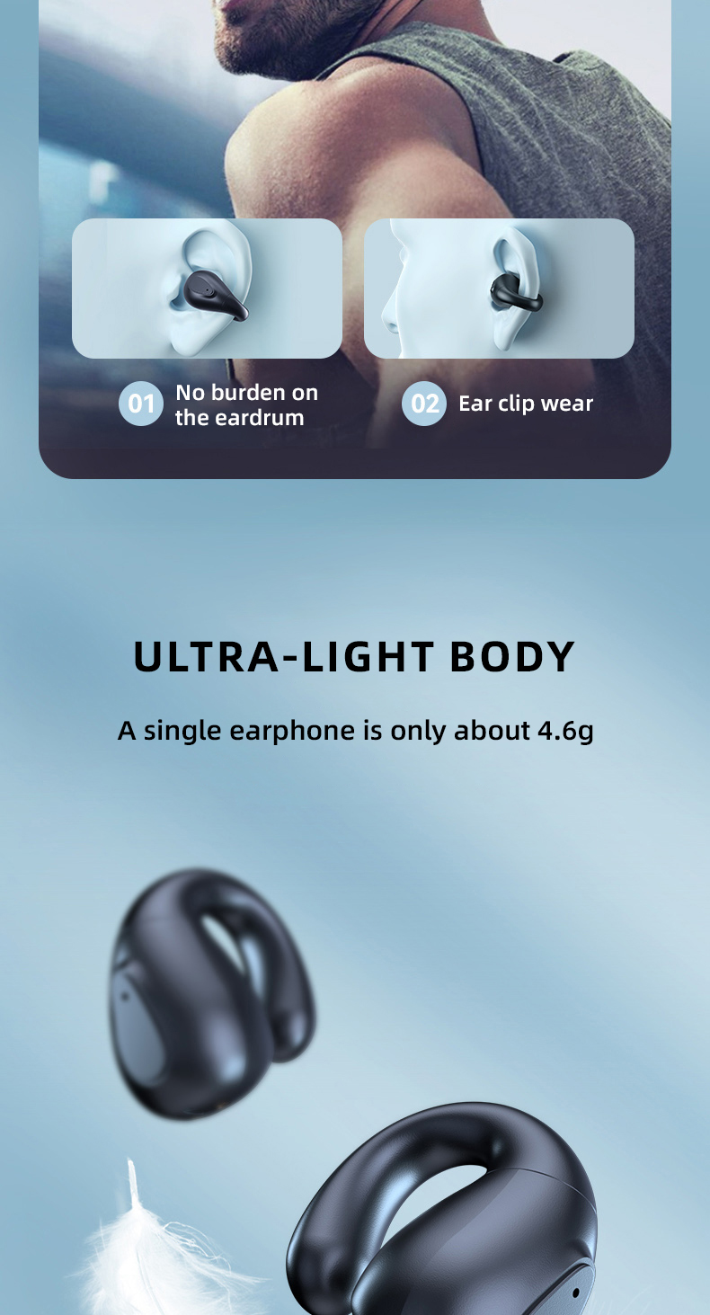 Waterproof IPX-5 OWS Gaming Earphone Low Latency Stereo True Wireless for Driving Takeout and Meetings