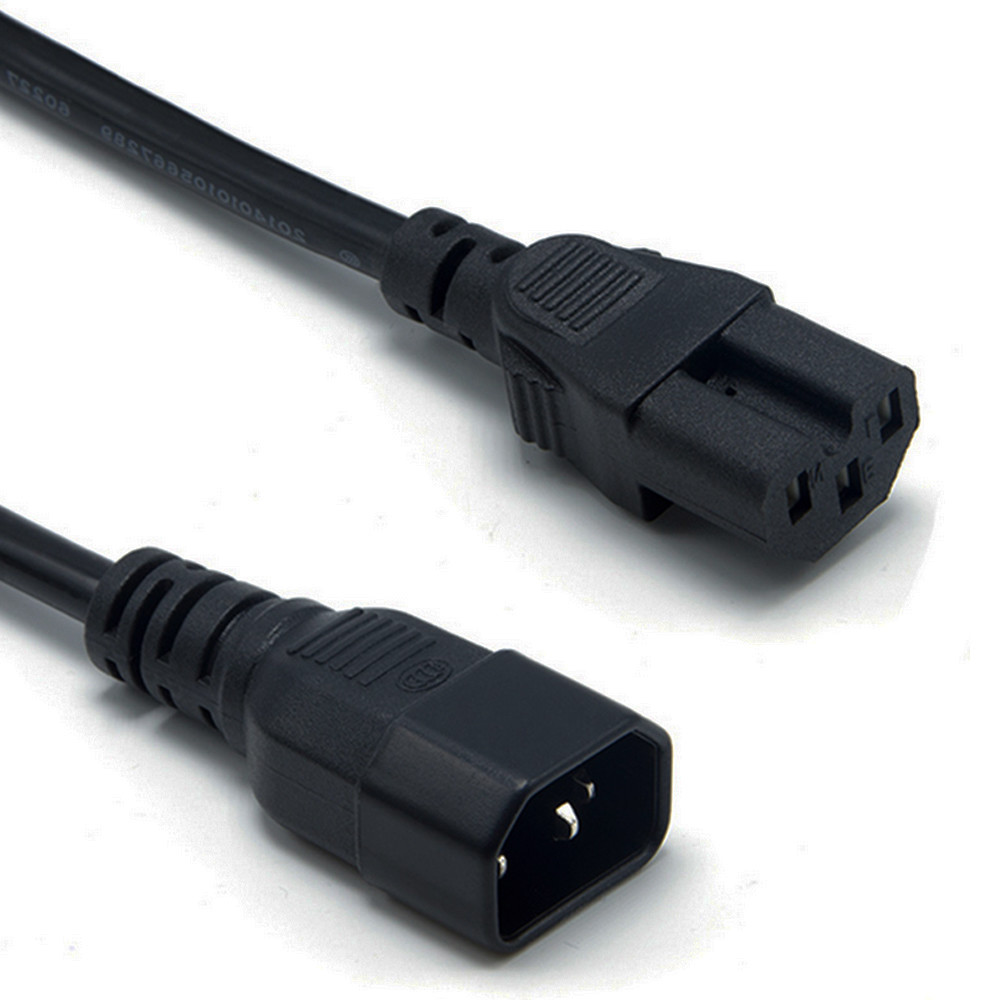 250V 10A AC Power Extension Cord C13 C14 1.2m 1.5m 1.8m For Refrigerator