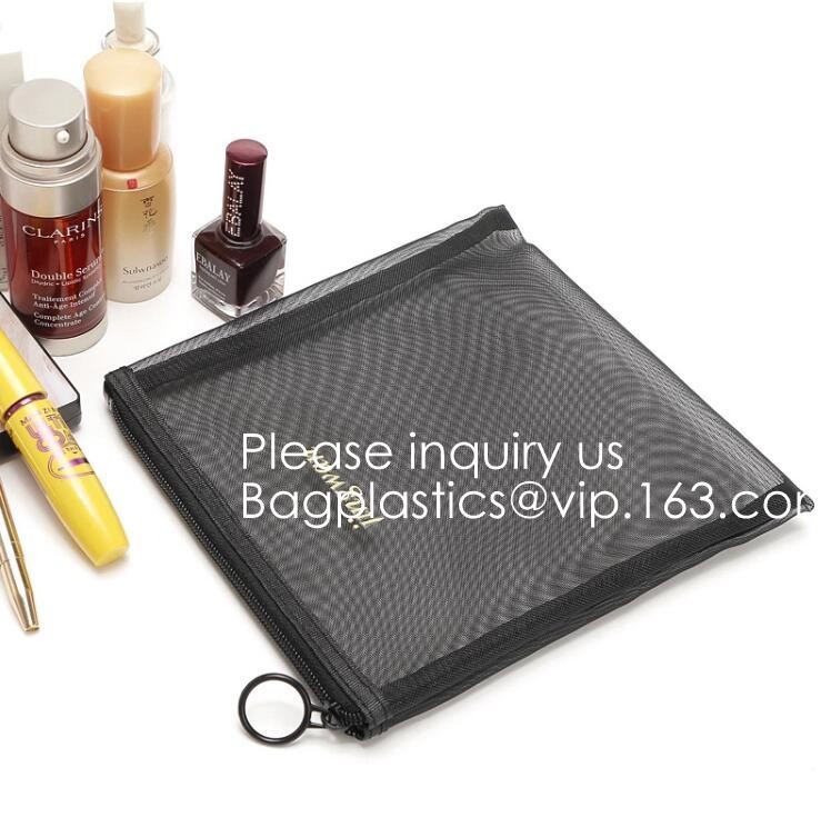 Nylon Mesh Net Cosmetic Bag, Mesh Make Up Bag,Eco -friendly material cosmetic mesh bag ,PVC mesh bag for sales in USA