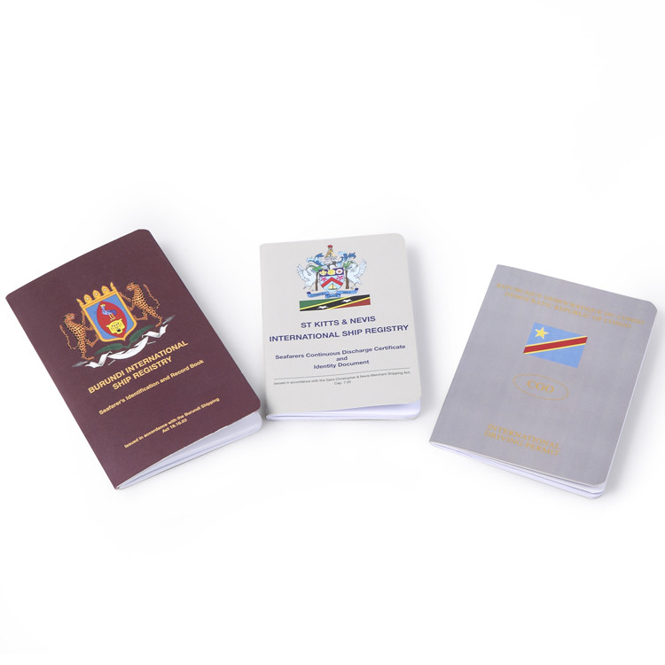 Driving Permit Booklet Passport Book Printing 90mmx145mm For Small Booklet