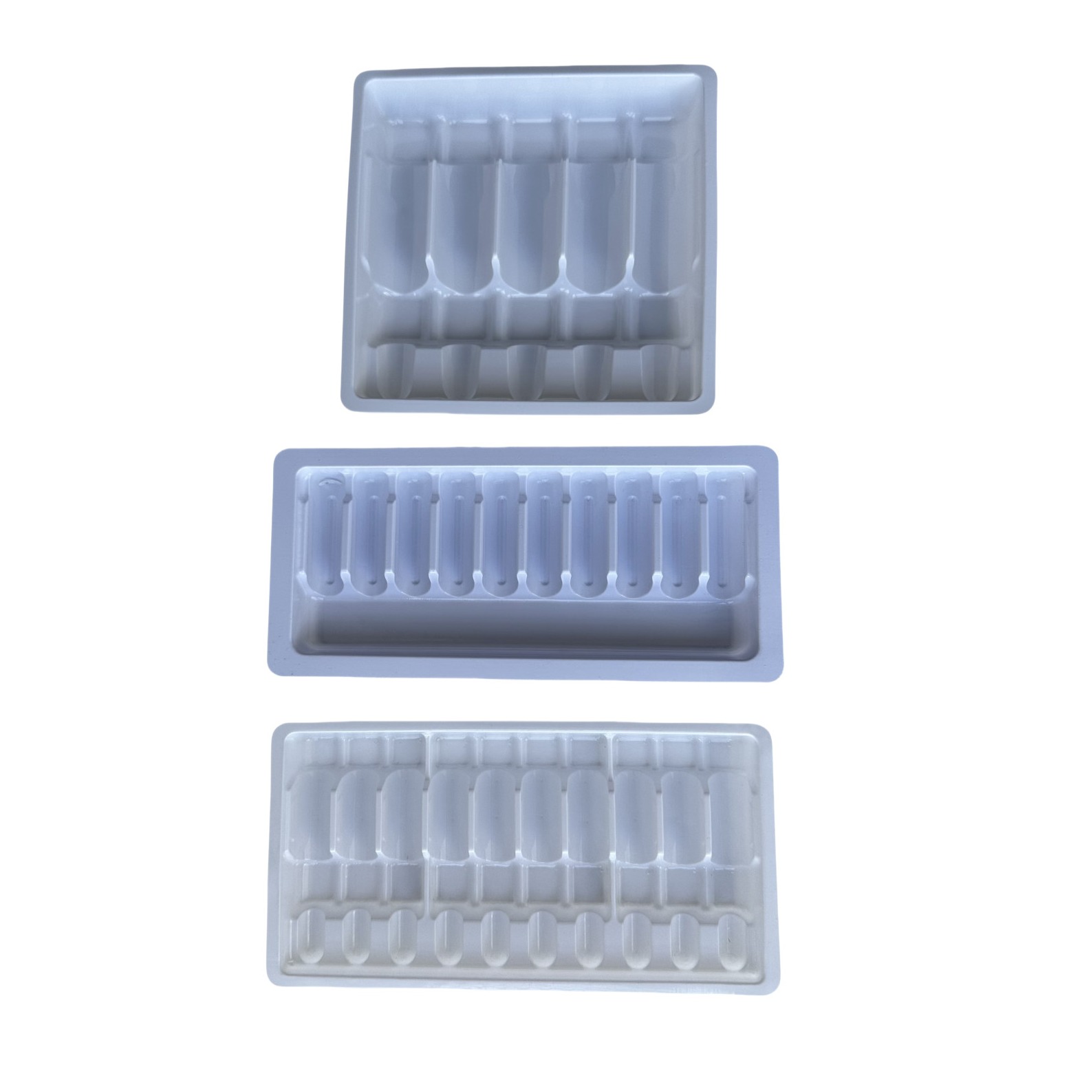 Custom PET Vial Tray For 1ml~10ml Medicine Vial Tray Packaging