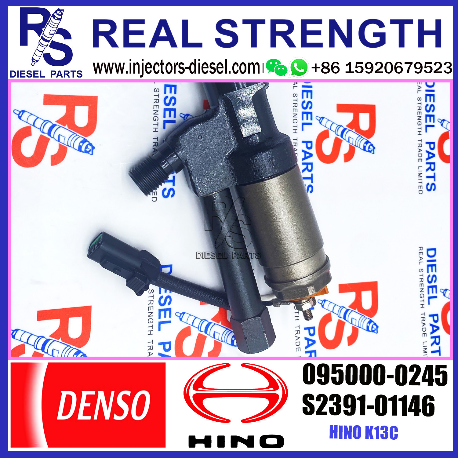 095000-0245 DENSO Diesel Injector 23910-1145 23910-1146 HINO K13C Injector
