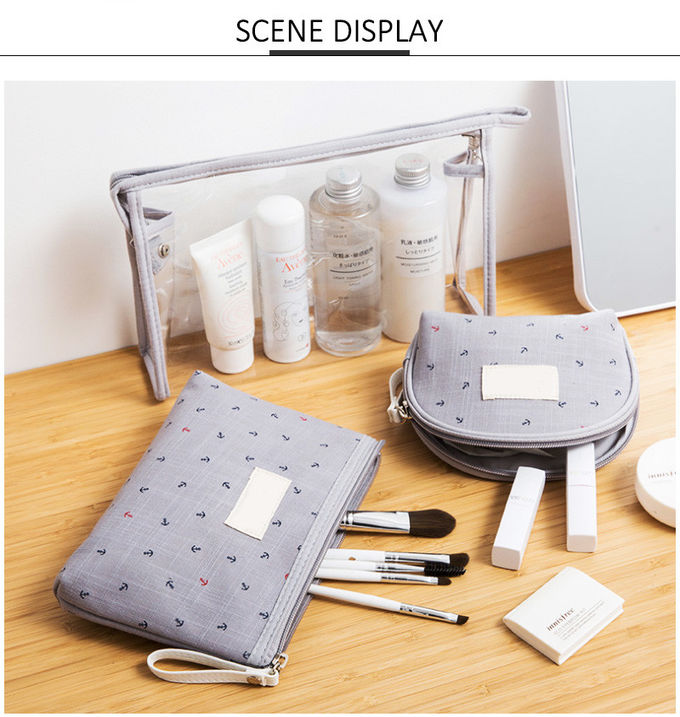 Waterproof Transparent PVC Cosmetic Bag Sets Travel Wash Bag