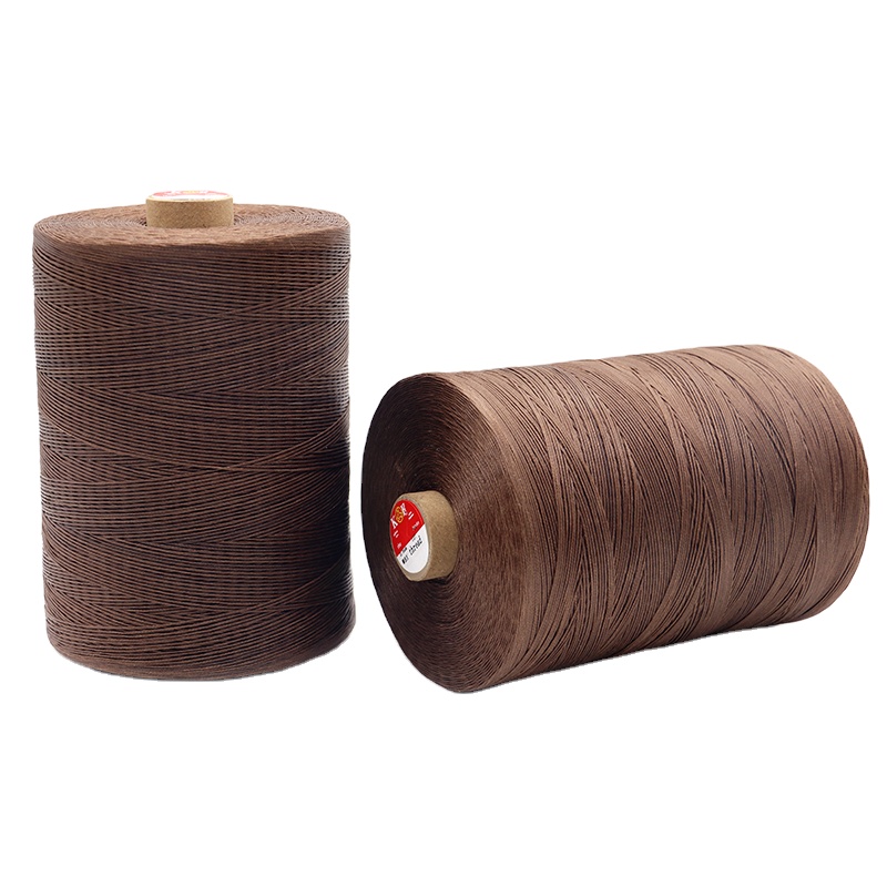 Polyester/ Waxed 150D/16 Color Hand Sewn Flat Wax Thread for Leather Goods Material