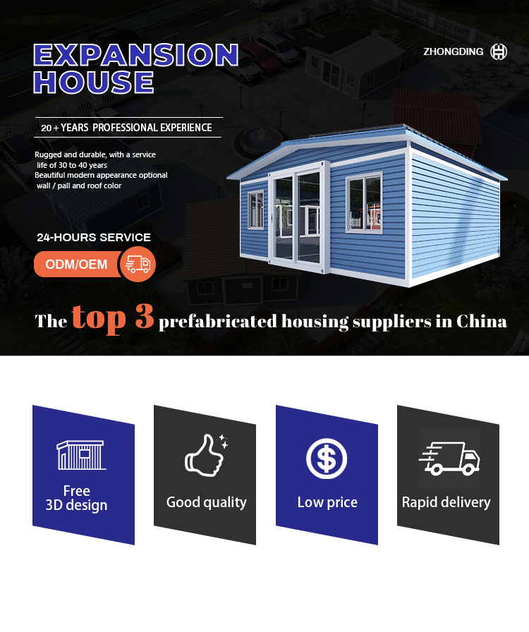 House Tiny Room Luxury Villa Expandable Home Small Prefabricated House Container House