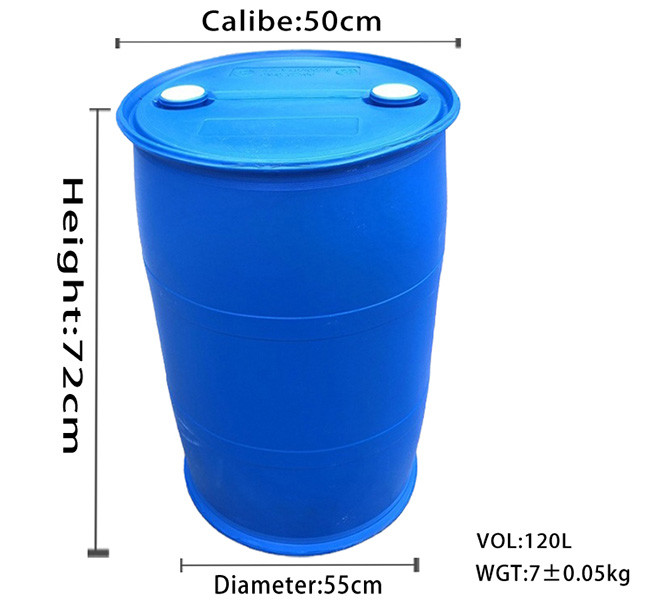 120L 550mm Drum Hdpe Blue Chemical Drums Open Head Plastic HDPE Water Drum
