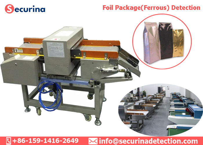 Durable Food Grade Conveyor Belt Metal Detector Aluminium Foil In Food Packaging