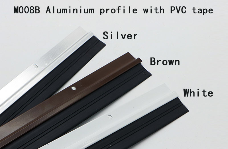 20mm CE PVC rubber Door Bottom Seal Strip Prevent Mosquitoes for Hotel