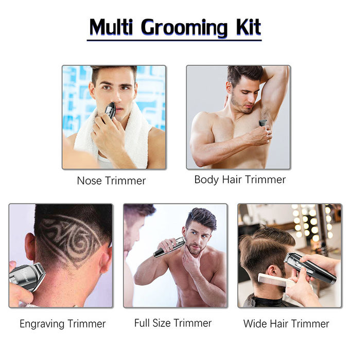 5 In 1 Electric Razors And Hair Trimmers Waterproof Multi Functional Dual Rechargeable Mode