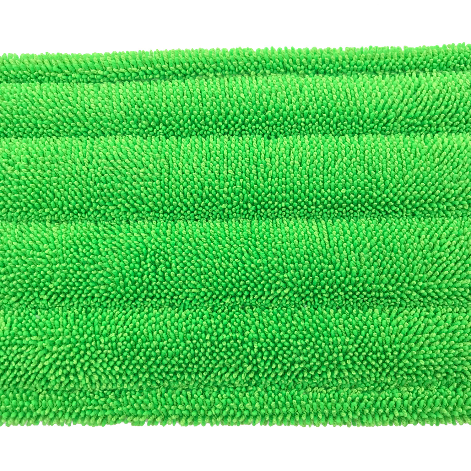 Twist Pile Metal Buckles Clip Microfiber Flat Mop Refill Pad 18" Green