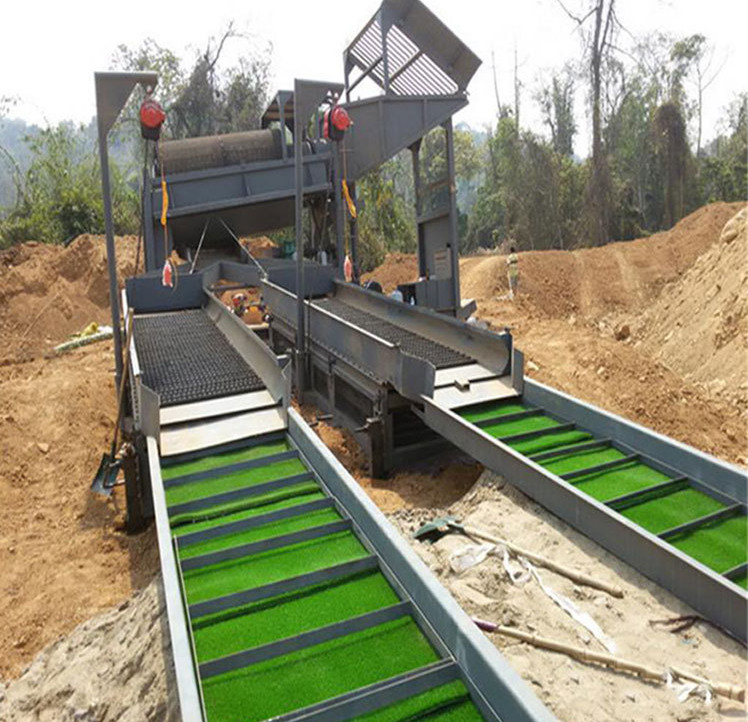 Portable Placer Gold Trommel Screen Washing Plant