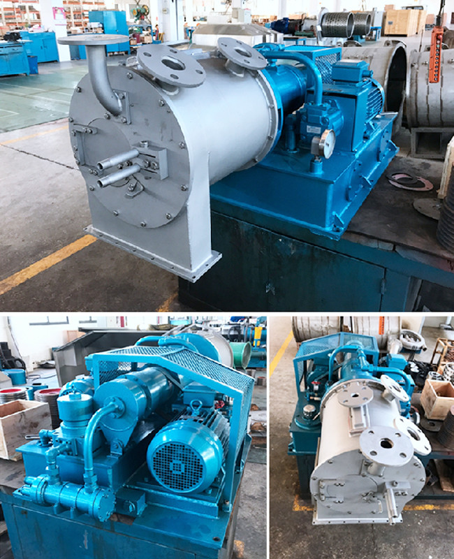 Two Stage Horizontal Continuous Pusher Centrifuge for Snow Salt