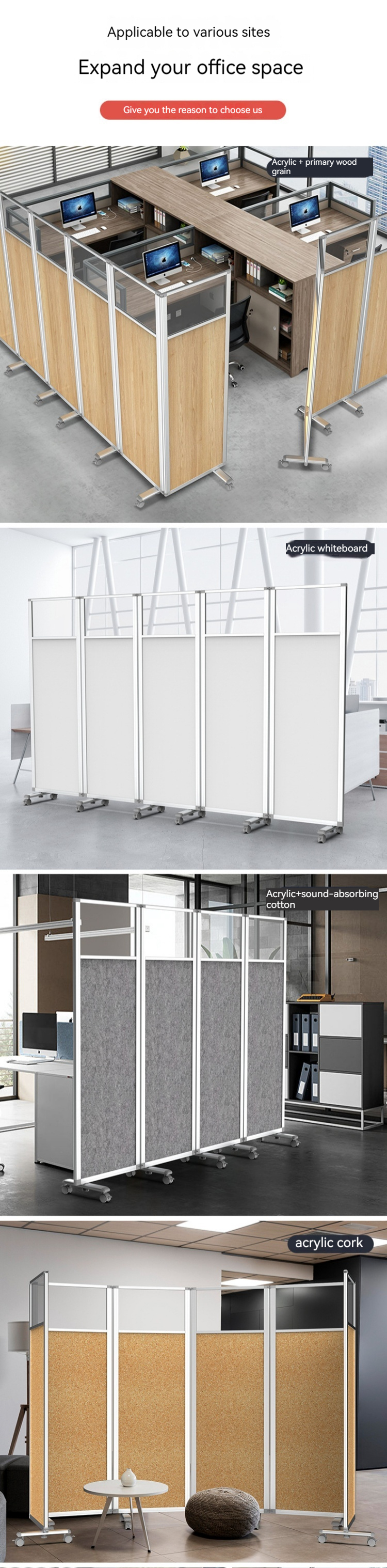 Customizable Conference Room Movable Wooden Operable Soundproof Folding Partition Walls