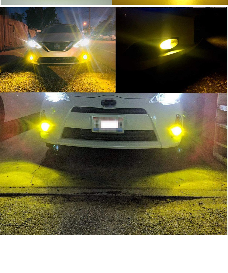 High Power Universal Automobile Fog Lights Two Color Light H11 9006 881 H3 H8 H7 3030
