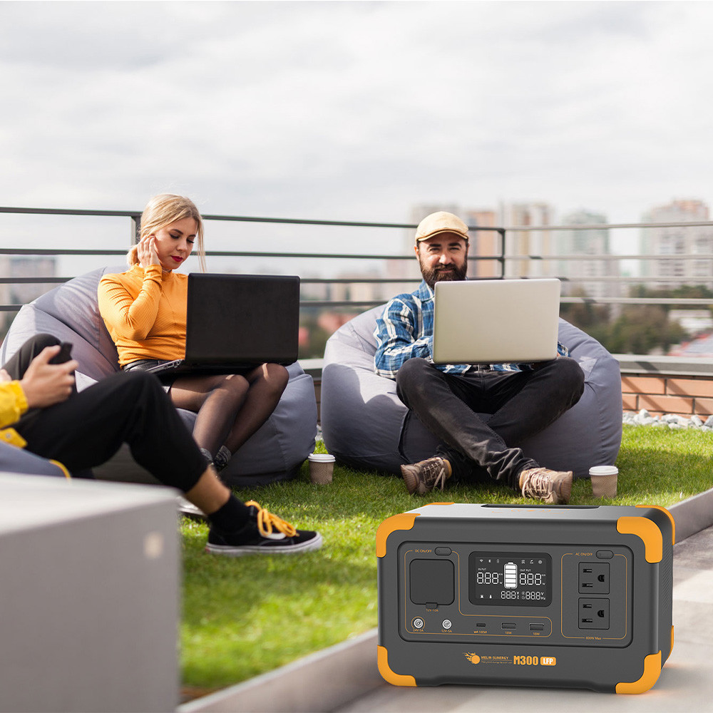 Portable LiFePO4 Battery Pure Sine Wave Solar Generator With MPPT Charge Controller