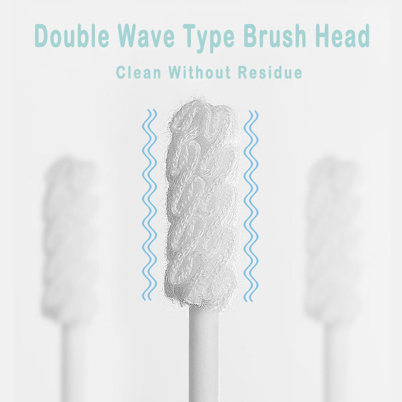 Disposable Baby Oral Skimmed Gauze Cleaning Brush Cotton Swab Mouth Tongue Cleaner