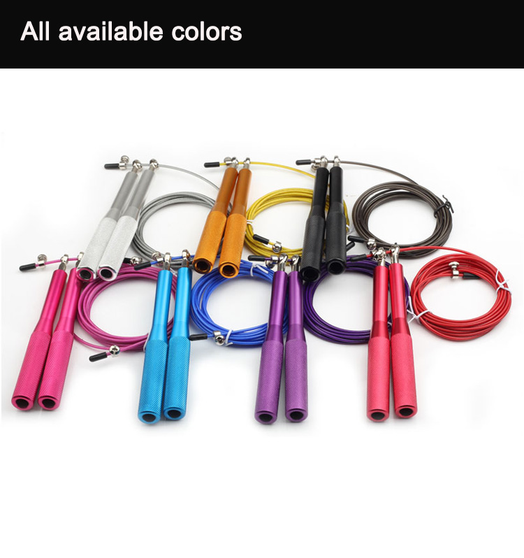 Ball Bearing Crossfit Jump Rope For Beginners Adjustable Steel Coated