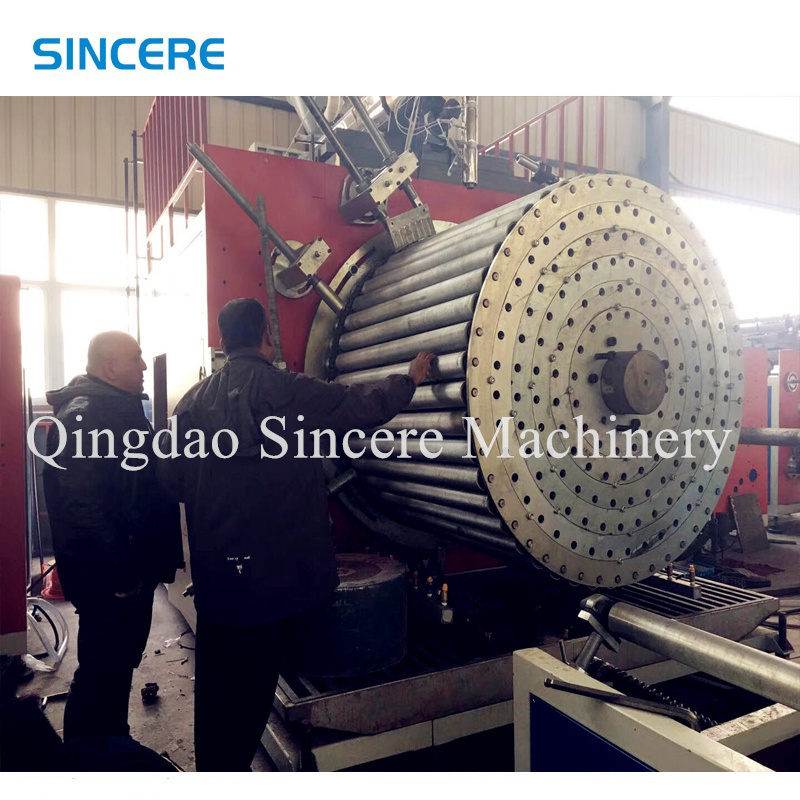 PLC Thermoplastic Spiral PP PPR PE PVC HDPE Pipe Production Line Machine Extruder