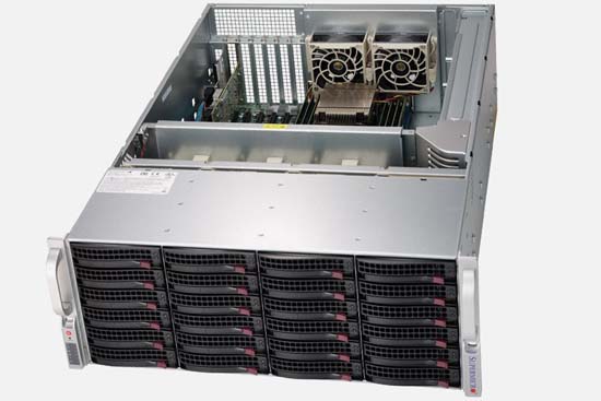 Stock Supermicro SSG-6049P-E1CR24H 4U Rack Server Black SuperStorage 6049P-E1CR24H
