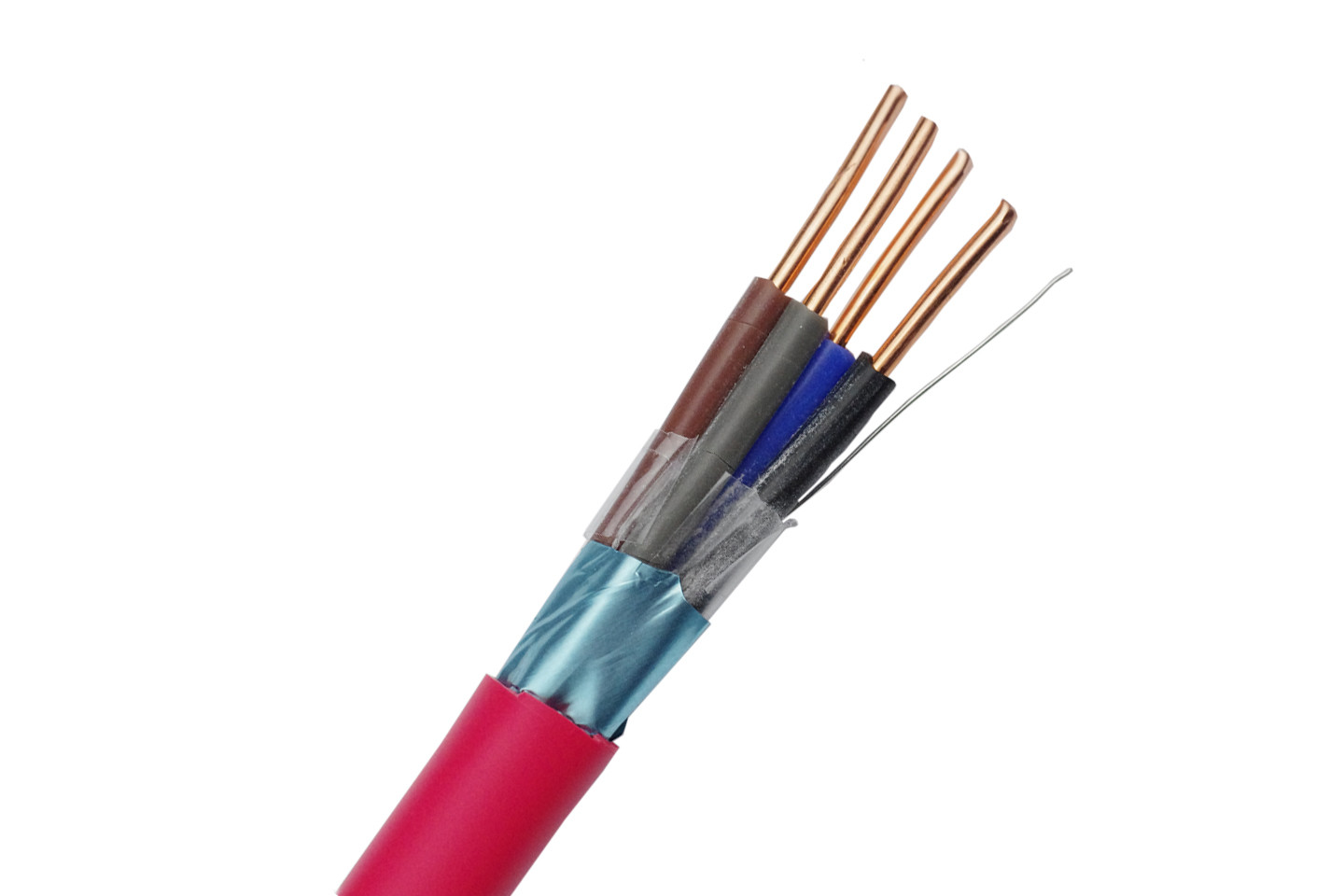 FRLS Shielded 0.50mm2 Fire Resistant Cable Bare Copper Conductor with FRLS Jacket