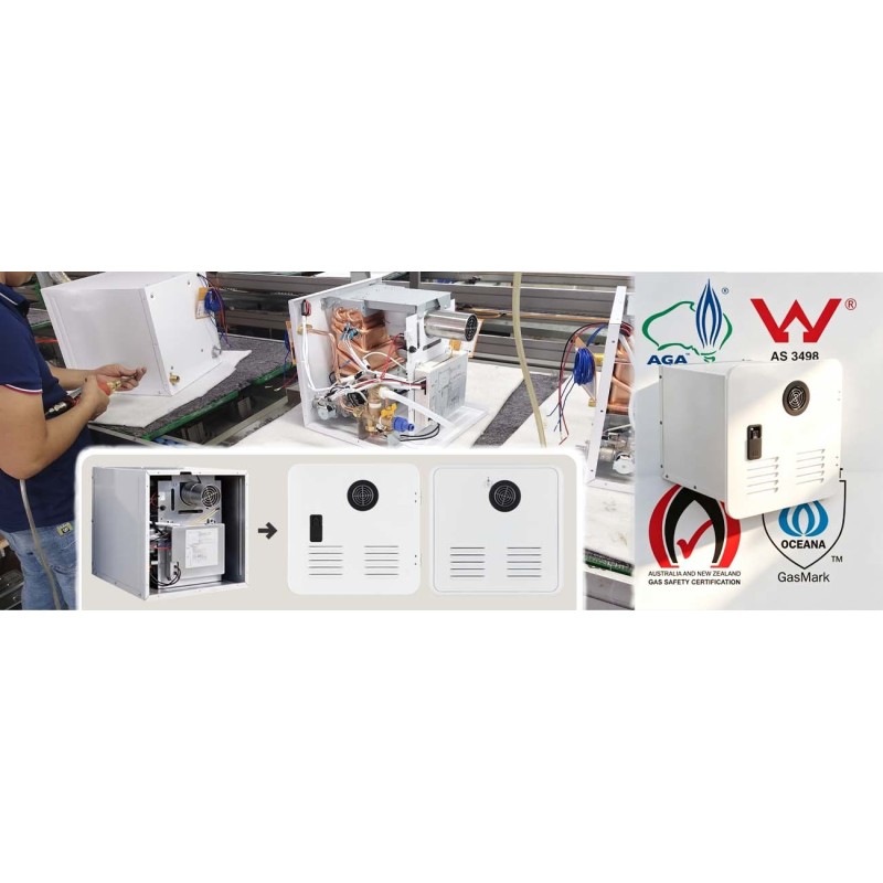 RV Water Heater with Intelligent Constant Temperature Algorithm and High-Efficiency Thermal Energy Conversion for Multi-Layer Safety Protection