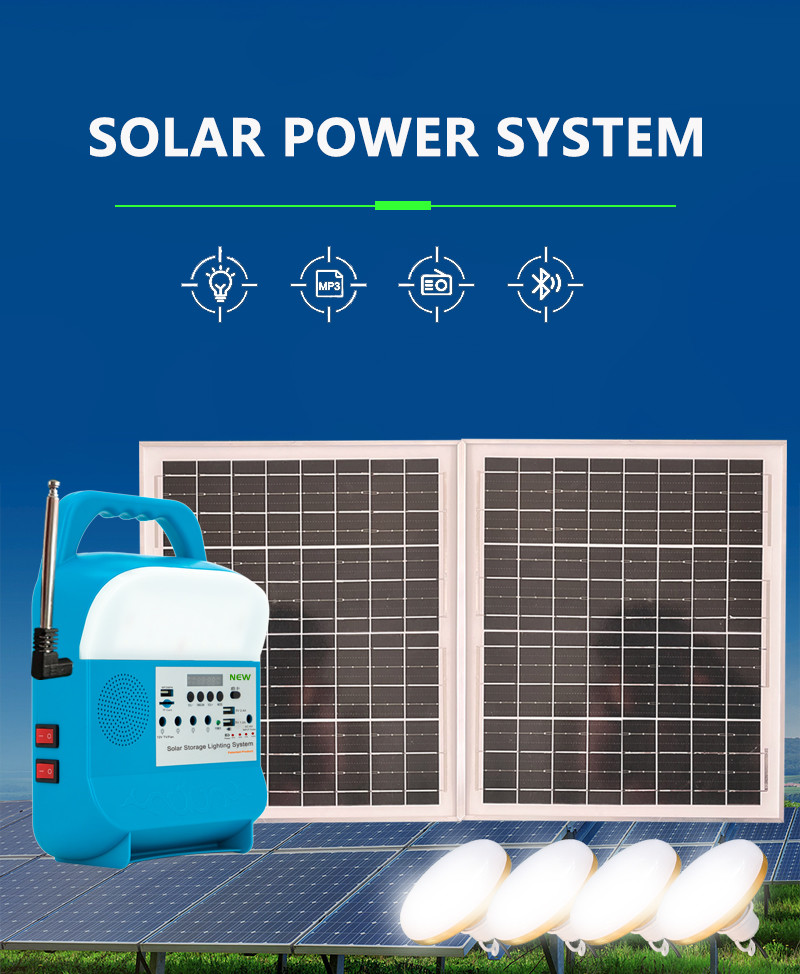 Eco-Friendly Solar Home Lighting Kit Sustainable Illumination Portable Lighting Radio System