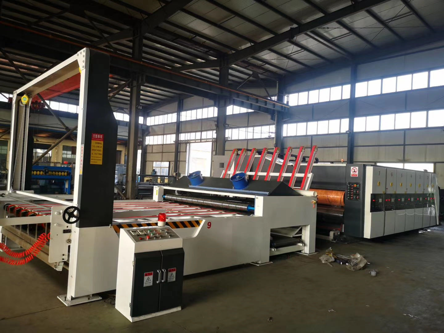 PLC Corrugated Cardboard Printer Slotter Die Cutter
