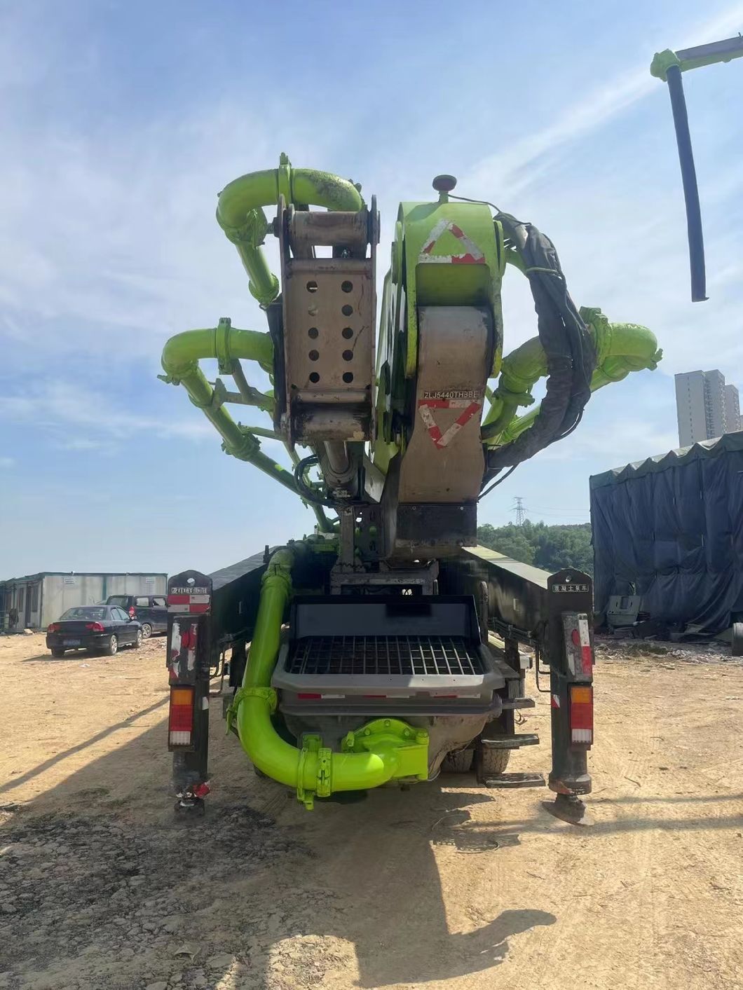 2018 Zoomlion 56m Concrete Boom Pump Used Concrete Pump Truck Machine Equipment Mercedes Benz Chassis