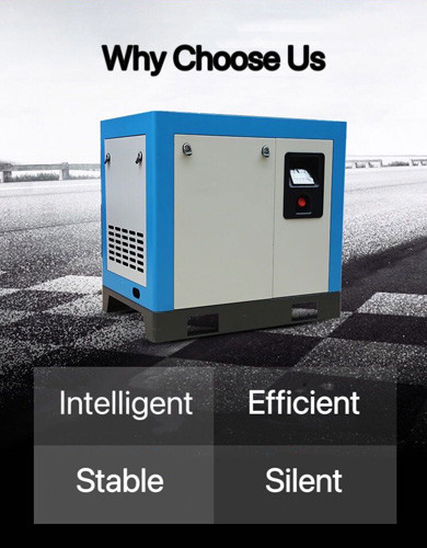 Compact Electric Rotary Screw Air Compressor Silent Direct Drive Industrial Use