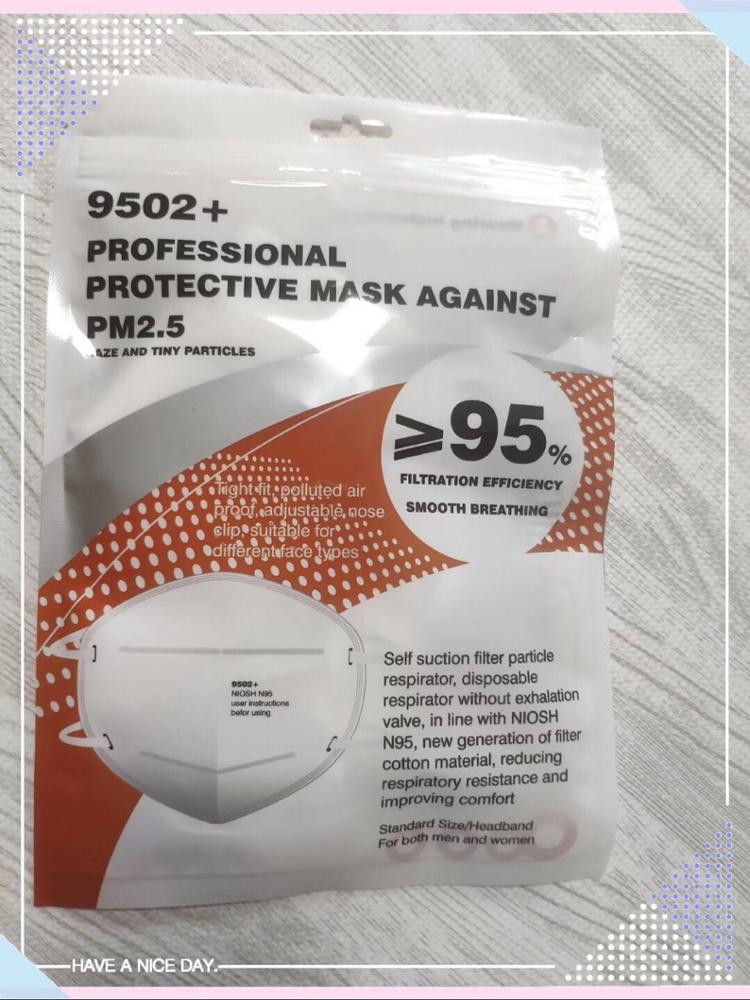 Protective Disposable Respirator Mask , White N95 Particulate Respirator Mask