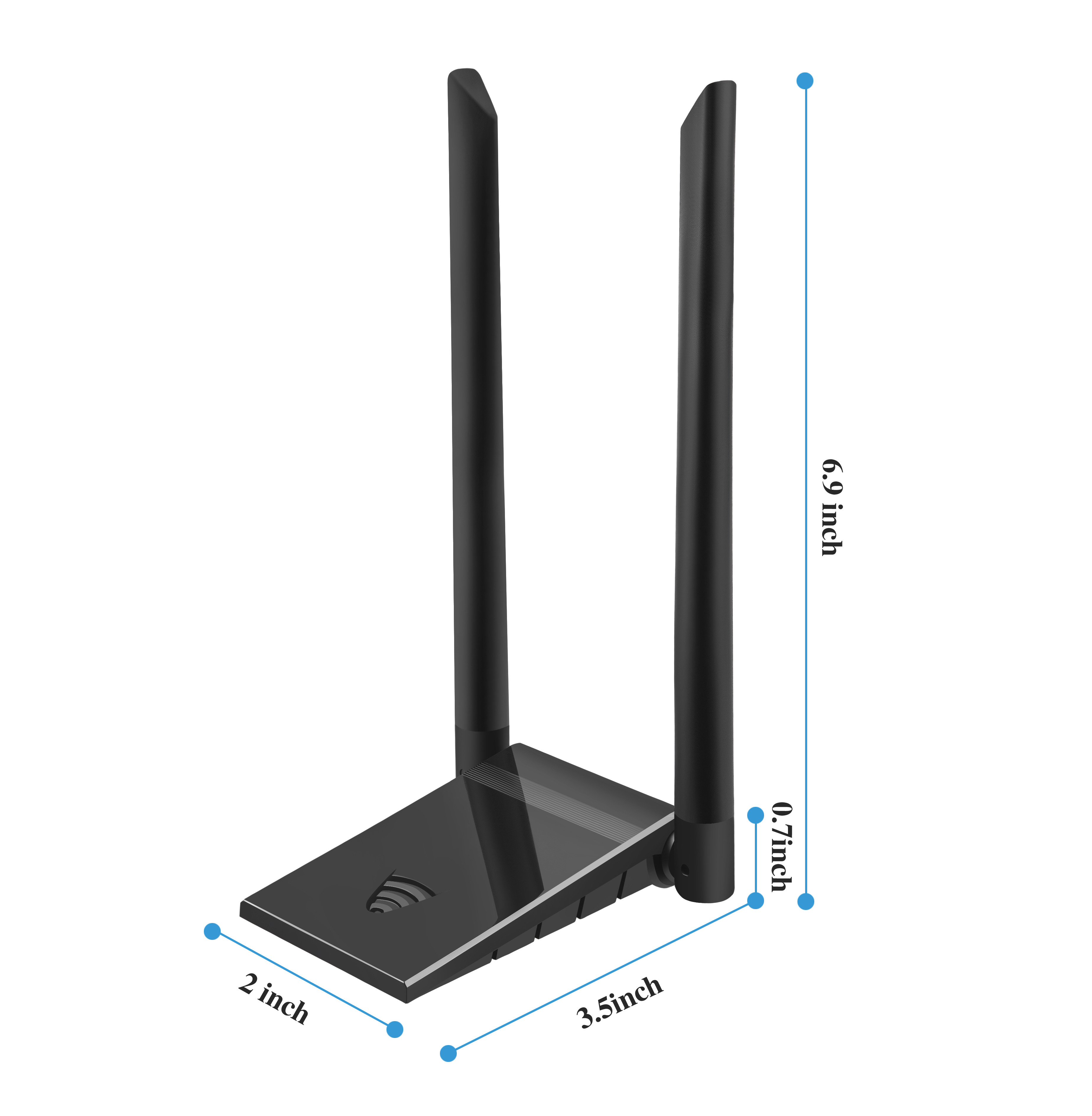 2.4 5.8GHz USB Wireless Dongle 1300M Usb 3.0 Dual Band Wireless Usb Adapter