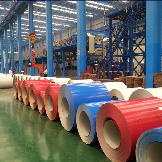 Customized Size Green PPGI Coil 0.5mmx1300mm Z100 Z150 Color Coated Steel Coil 0