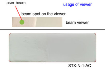 IR Laser Beam Viewer/ 800nm To 1600nm Glass Ceramic Laser Detection Card