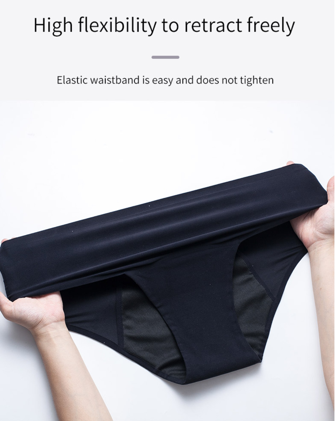 Proof Overnight Period Panties Underwear Plus Size High Waist Seamless Menstrual Panties