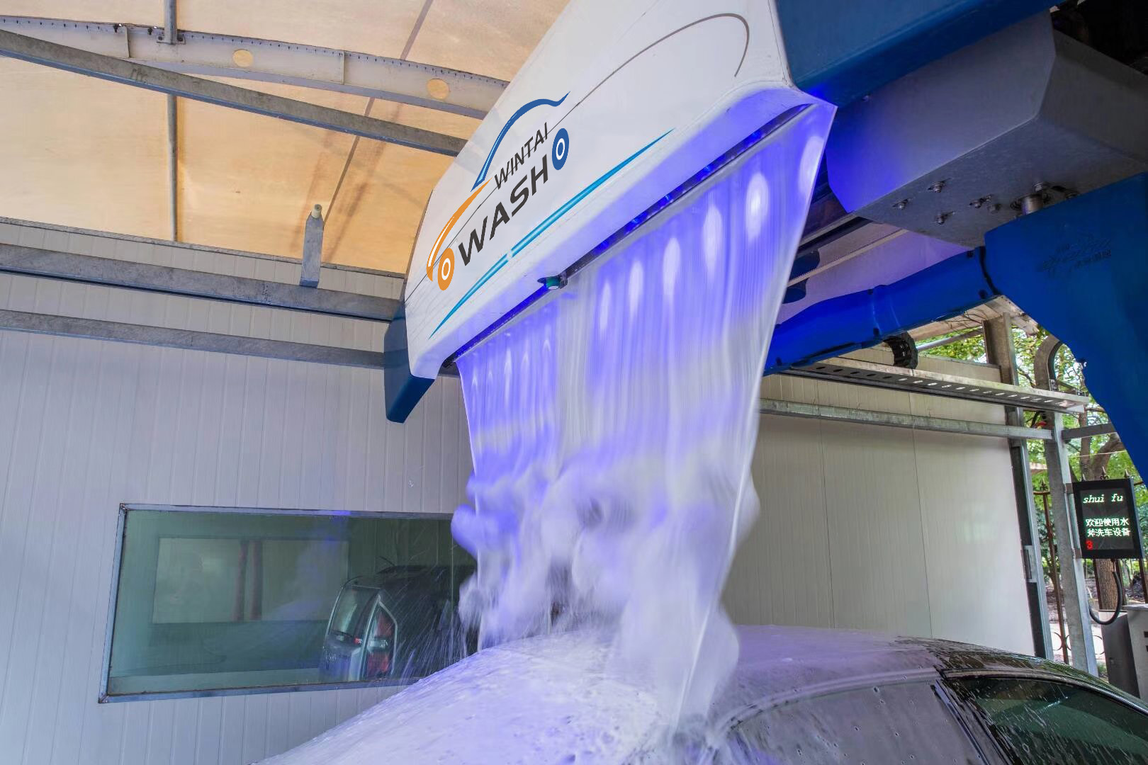 Full Automatic Touchless Car Washer With Single Arm Total Power 16KW