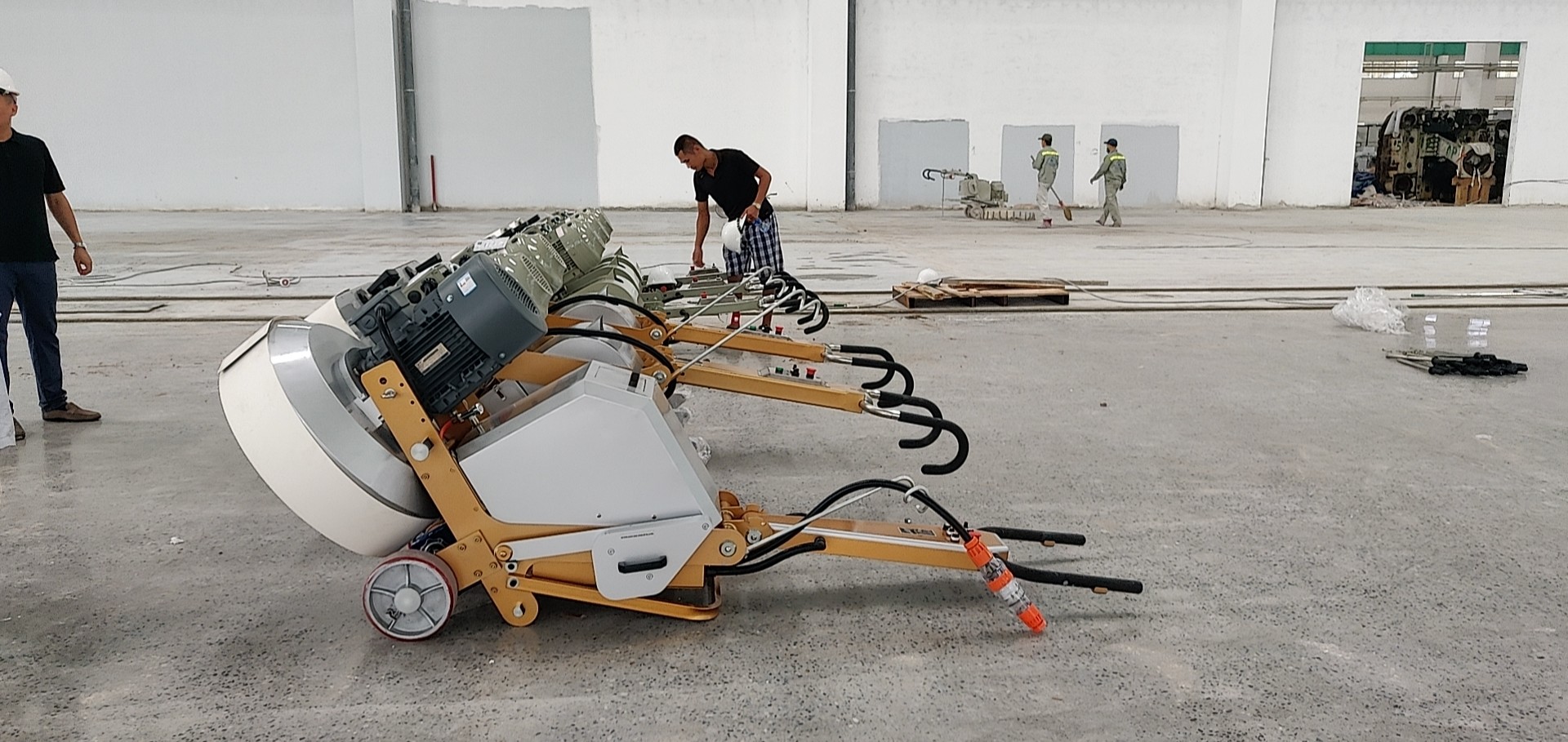 750MM 380V 440V Aluminum Die Cast Stone Floor Polisher / Concrete Floor Grinder